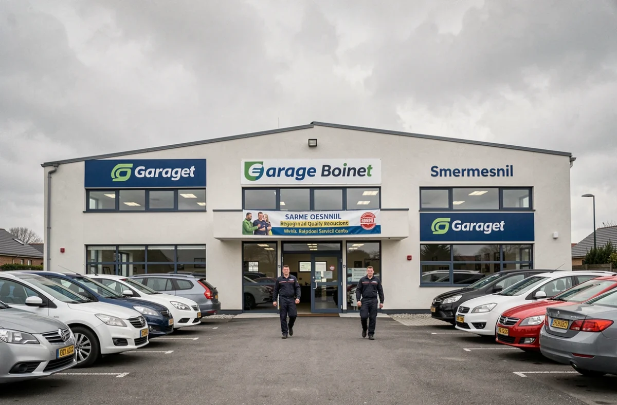 Façade du Garage Boinet à Smermesnil, centre de service automobile reconnu au niveau régional en Seine-Maritime