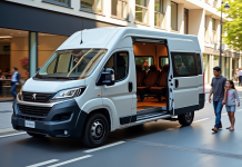 Peugeot Rifter 7 places moderne en ville avec famille