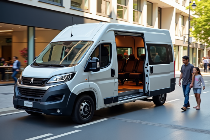 Peugeot Rifter 7 places moderne en ville avec famille