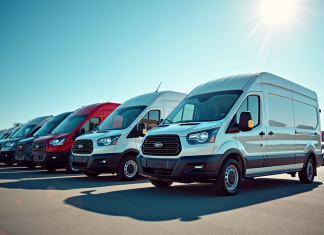 Comparatif des camionnettes d’occasion bon marché les plus fiables Vans d occasion garés en plein soleil dans un concessionnaire